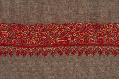 Desert Glow — 2.5 Yards Sozni Hand-Embroidered Shawl