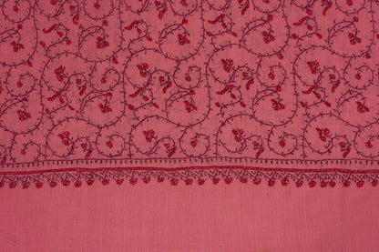 Rose Haven — 2.5 Yards Sozni Hand-Embroidered Shawl