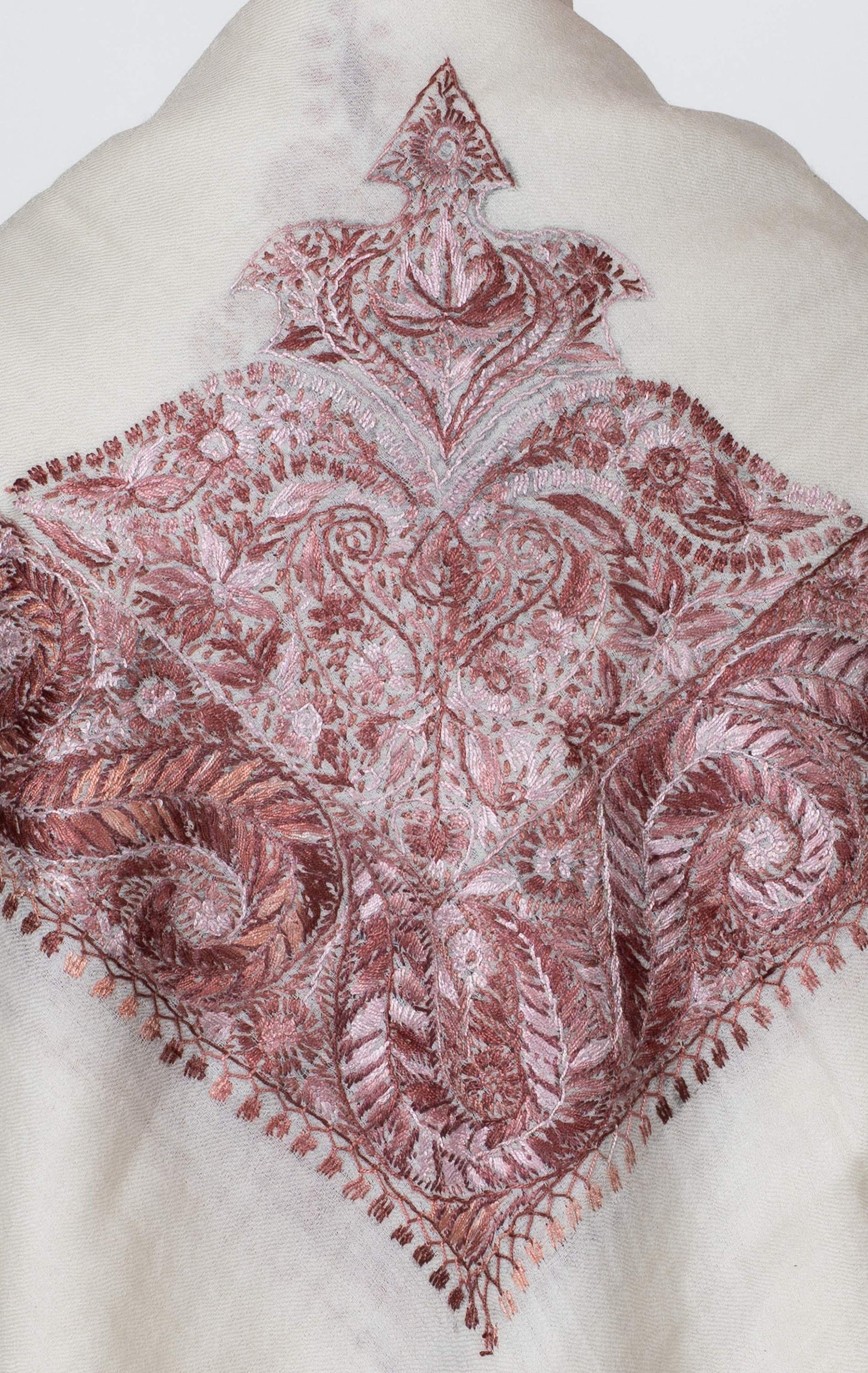 Oasis Blush Rumal 58 inches — Sozni Hand Embroidered