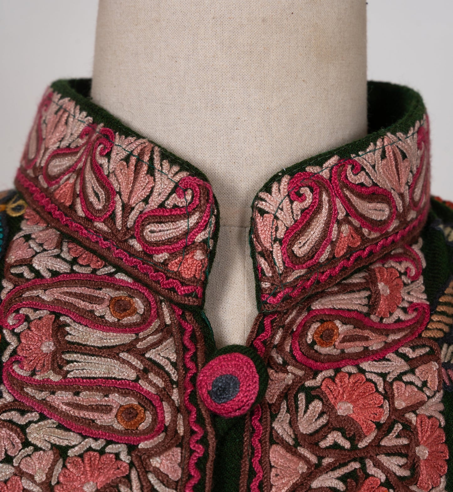 Emerald Reverie Hand-Embroidered Aari Jacket