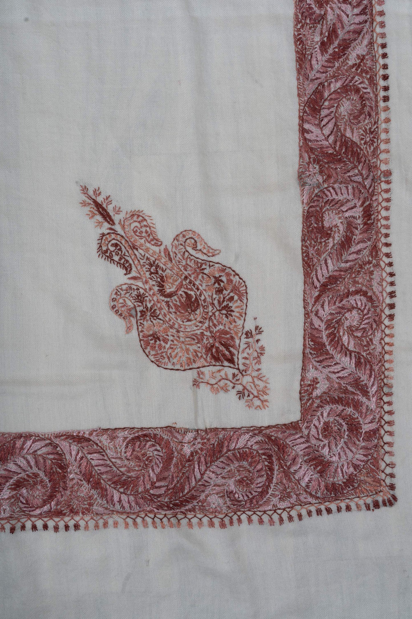 Oasis Blush Rumal 58 inches — Sozni Hand Embroidered