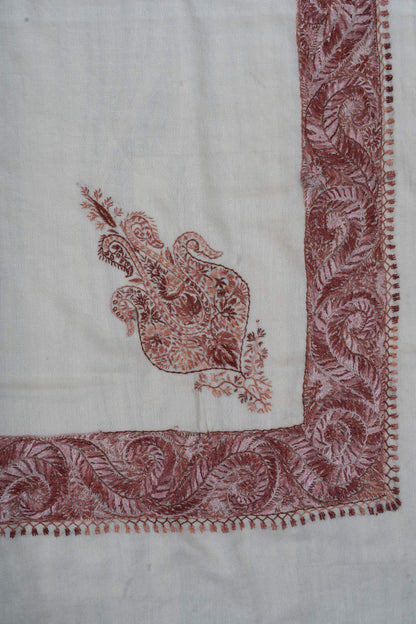 Oasis Blush Rumal 58 inches — Sozni Hand Embroidered