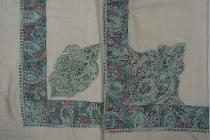 Jade Whisper Rumal 58 inches — Sozni Hand Embroidered