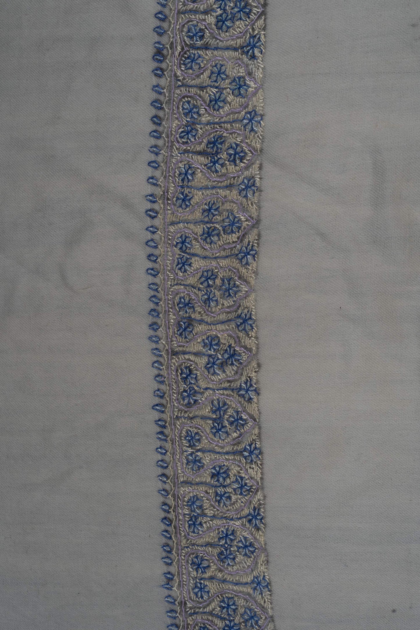 Ivory Sky Rumal 58 inches — Sozni Hand Embroidered