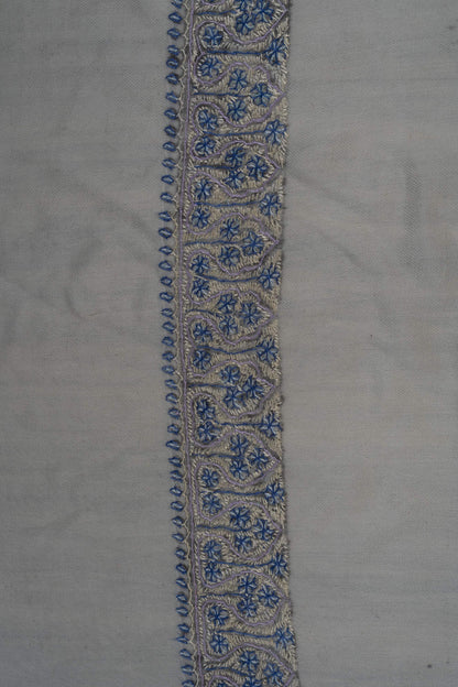Ivory Sky Rumal 58 inches — Sozni Hand Embroidered