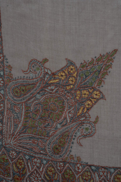 Dusky Rose Rumal 58 inches — Sozni Hand Embroidered