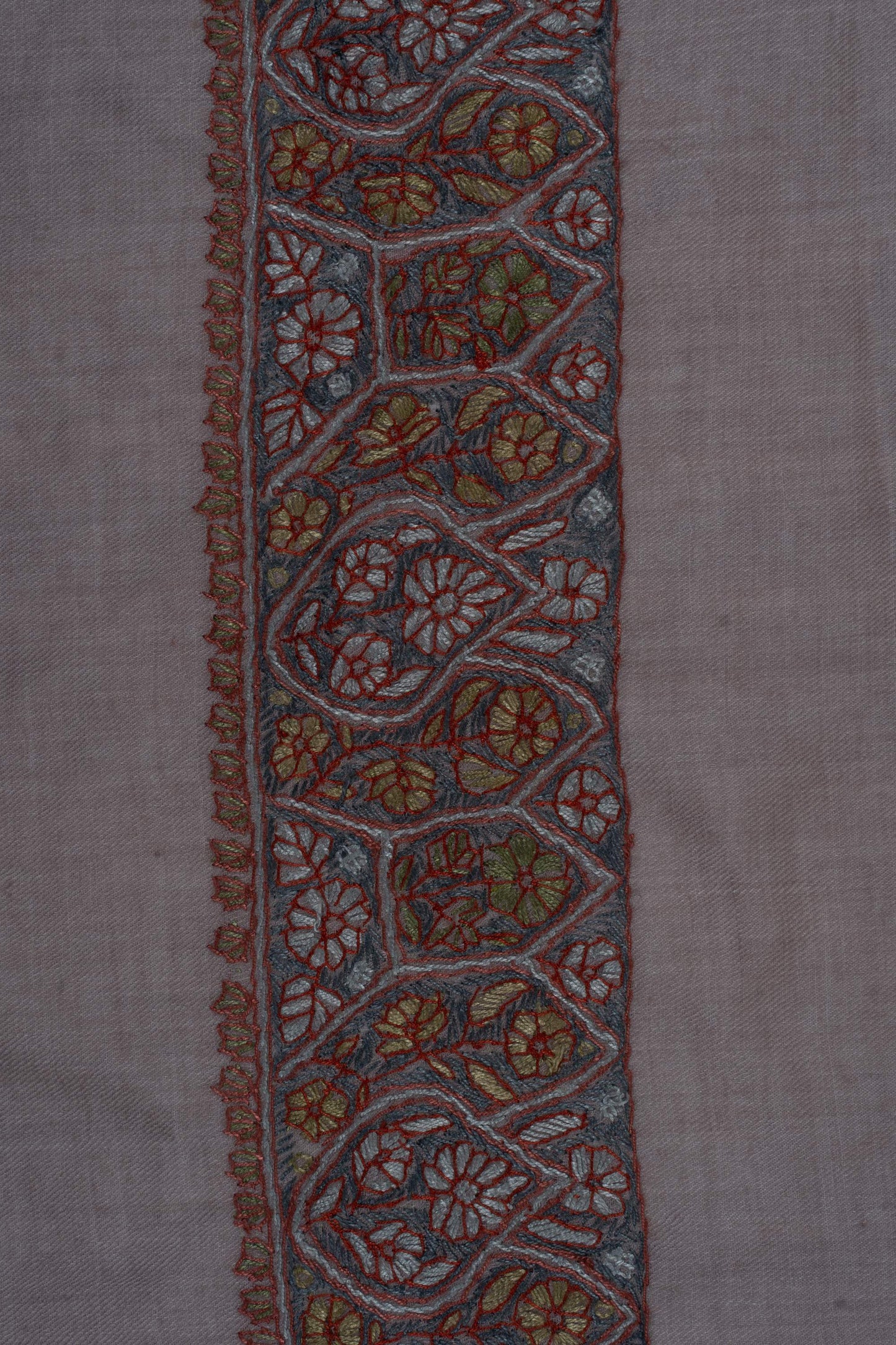 Dusky Rose Rumal 58 inches — Sozni Hand Embroidered