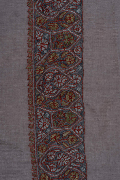 Dusky Rose Rumal 58 inches — Sozni Hand Embroidered