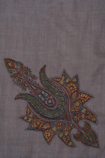 Dusky Rose Rumal 58 inches — Sozni Hand Embroidered