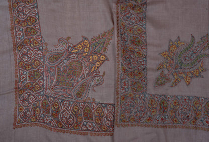 Dusky Rose Rumal 58 inches — Sozni Hand Embroidered
