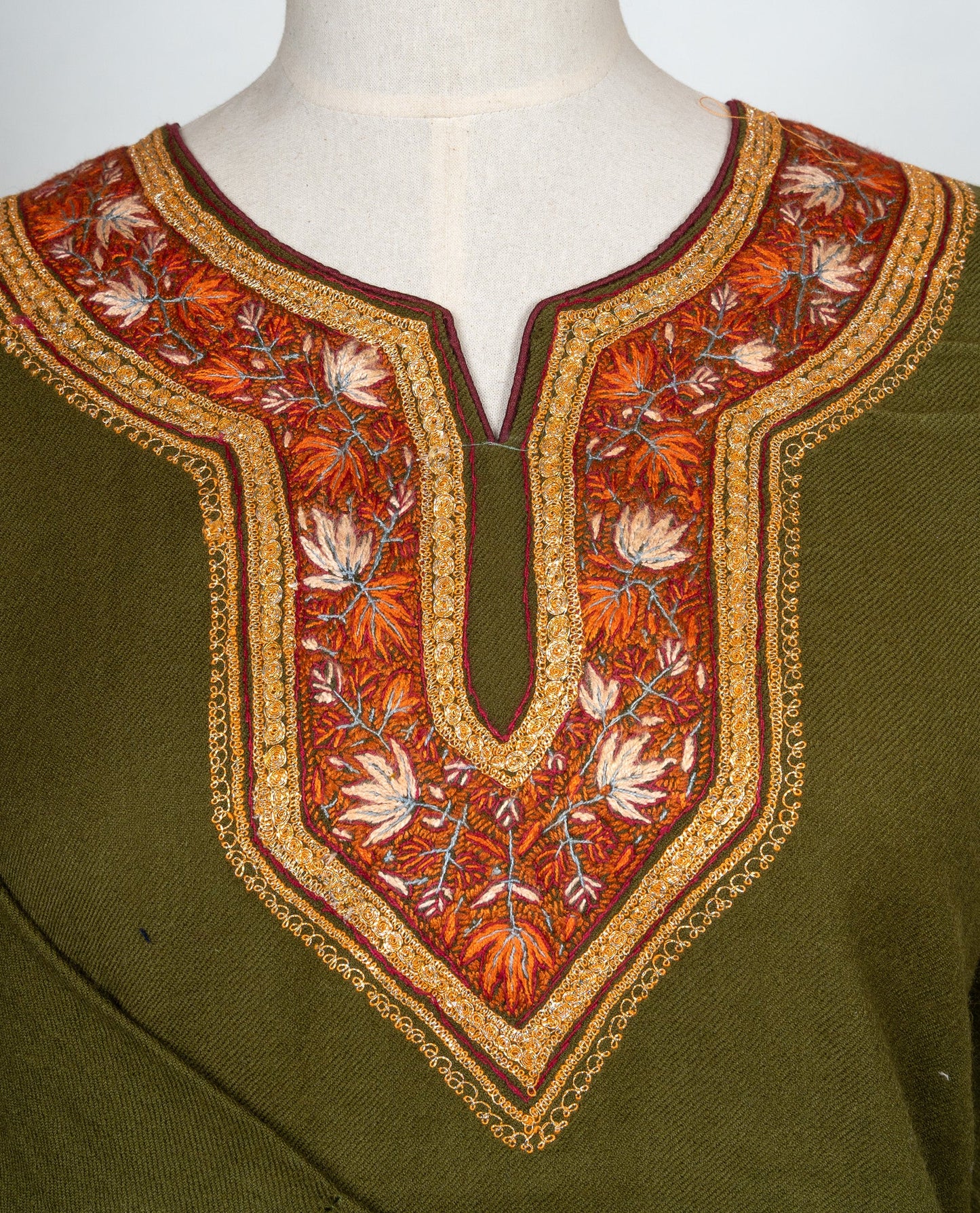 Forest Heritage Sozni Hand Embroidered Pheran
