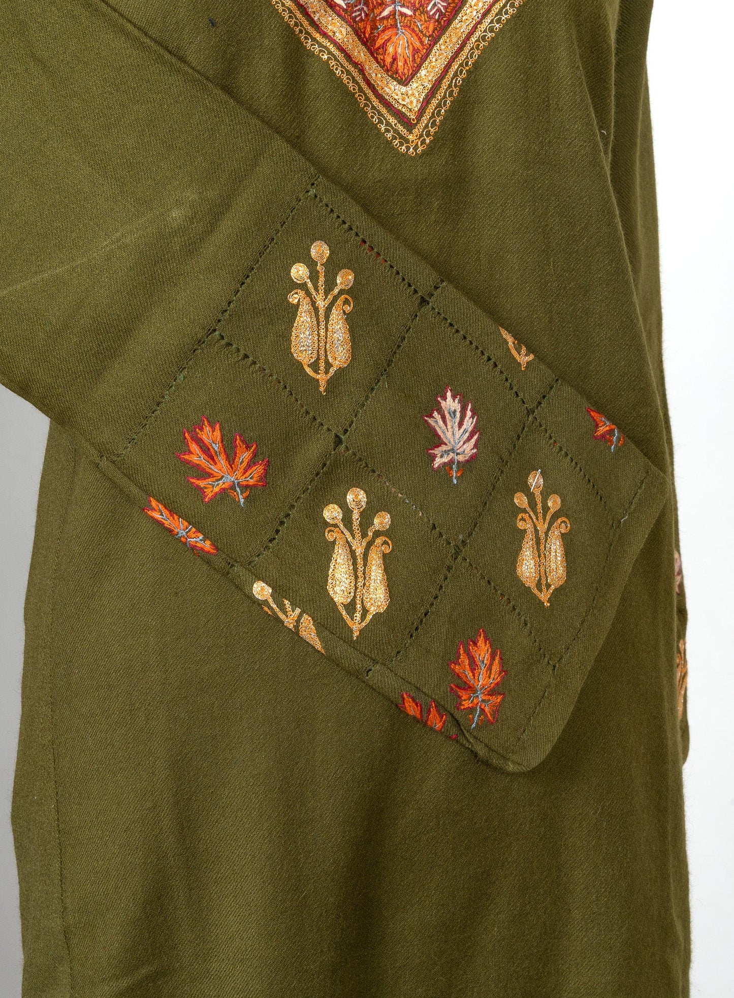 Forest Heritage Sozni Hand Embroidered Pheran