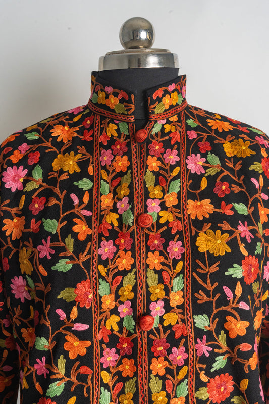 Garden of Eden Kashmiri Aari Embroidery Short Jacket