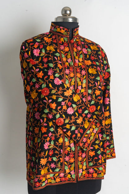 Garden of Eden Kashmiri Aari Embroidery Short Jacket