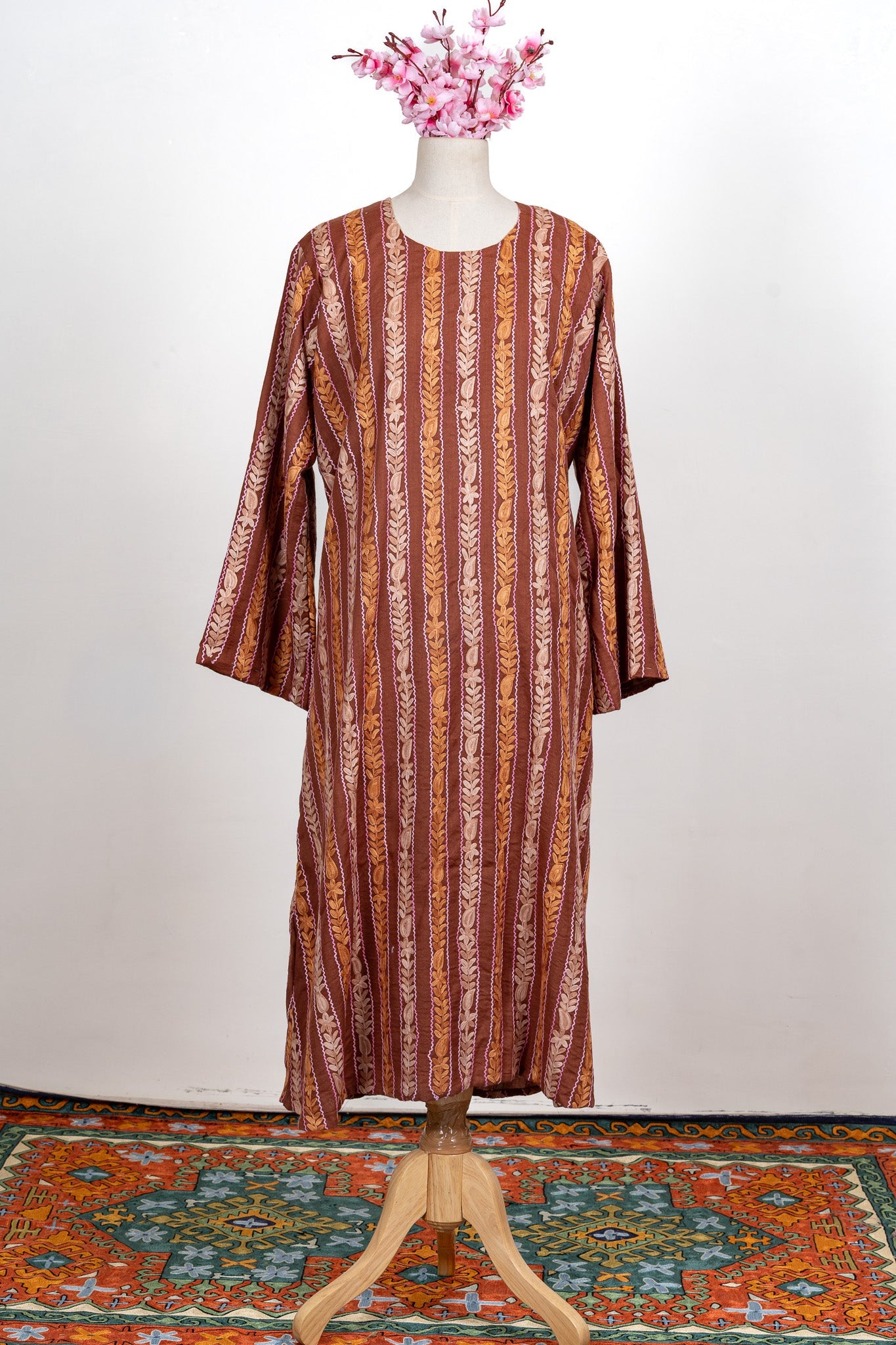 Autumn Trail Aari Embroidered Abaya