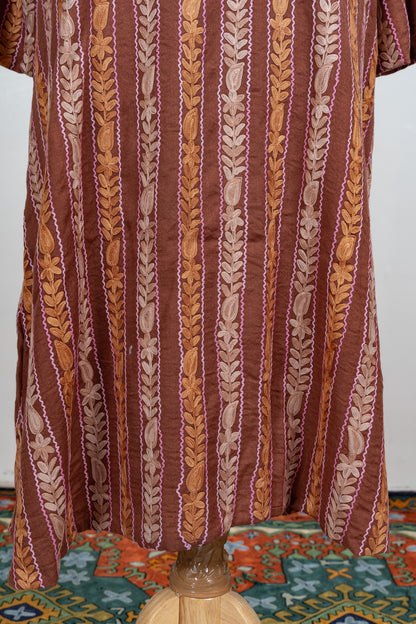 Autumn Trail Aari Embroidered Abaya