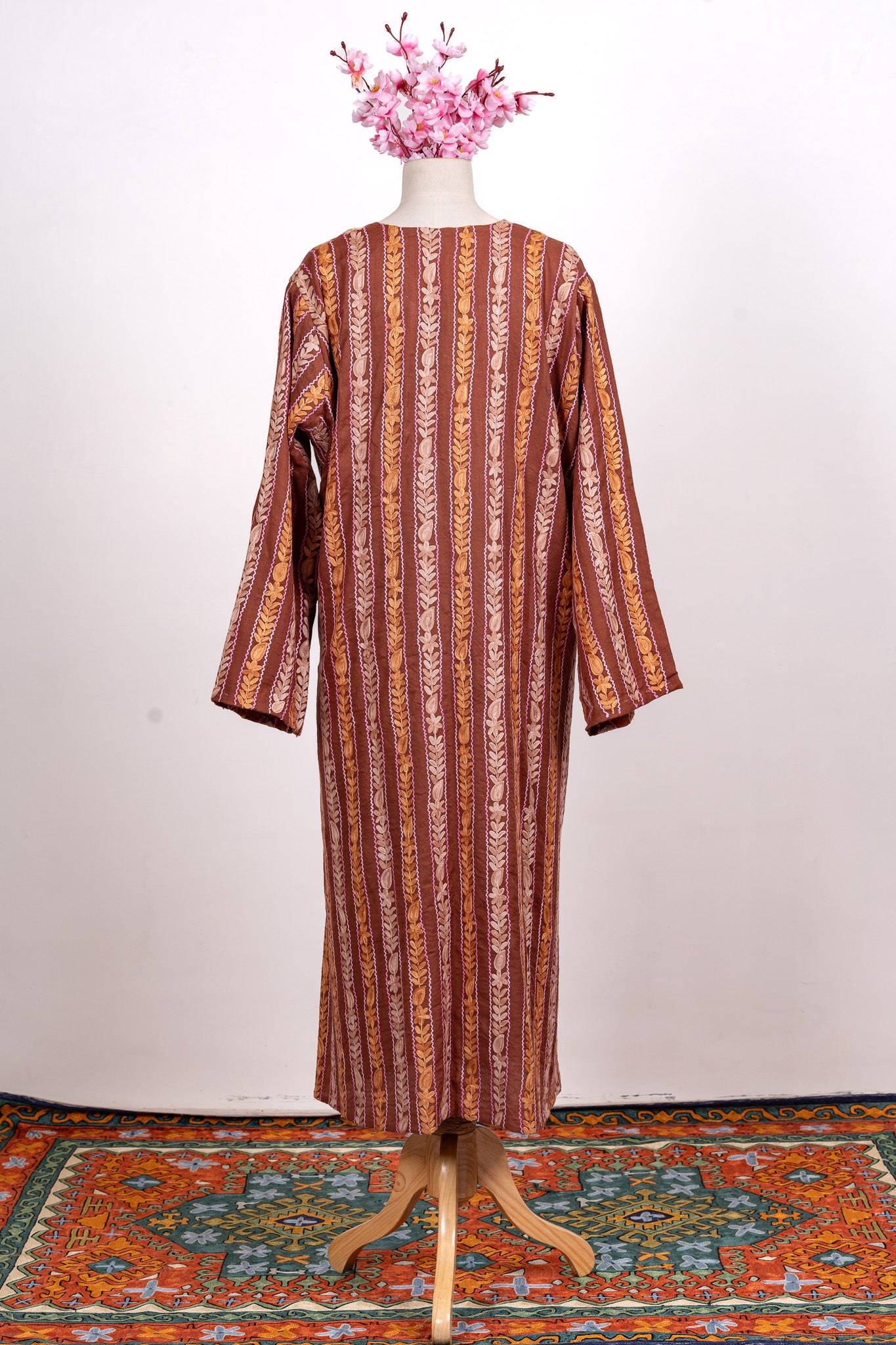 Autumn Trail Aari Embroidered Abaya