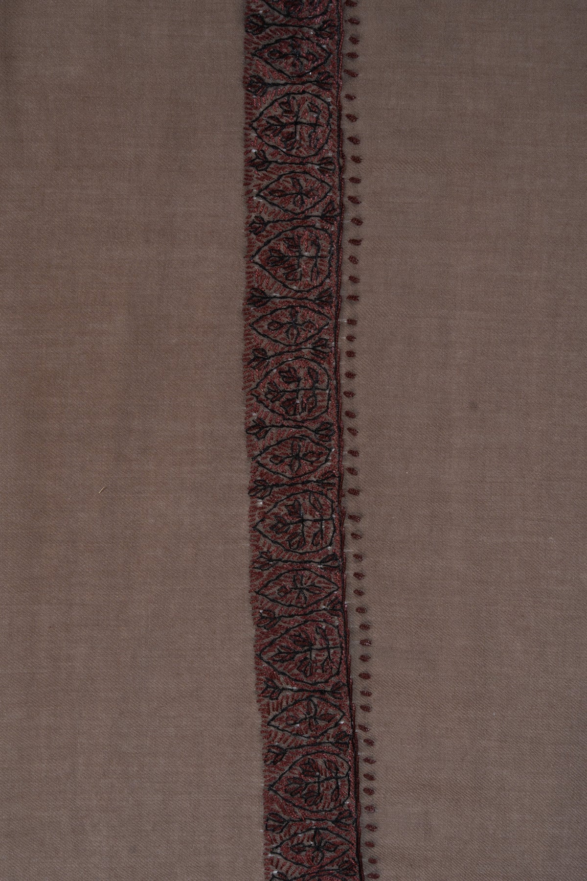 Mink Shadow Rumal — Sozni Hand Embroidered
