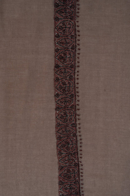 Mink Shadow Rumal — Sozni Hand Embroidered