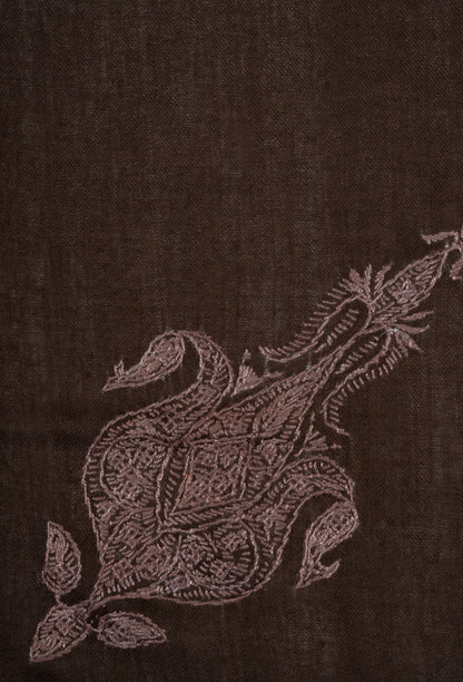 Cocoa Drift Rumal — Sozni Hand Embroidered