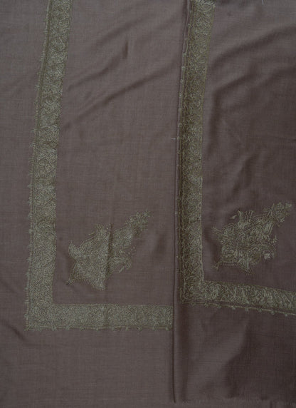Moss Dusk Rumal — Sozni Hand Embroidered