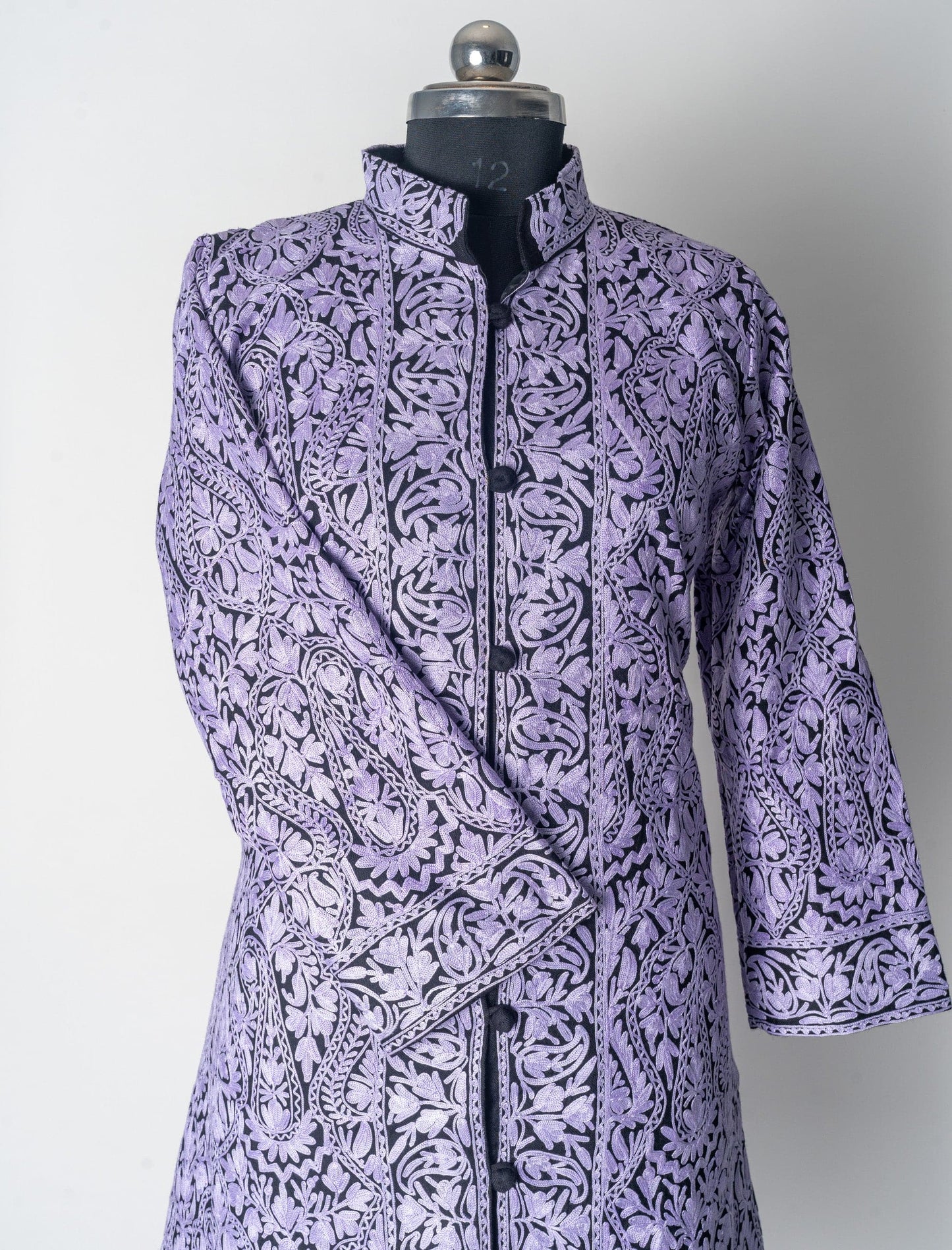 Kashmiri Jacket with All over Aari Embroidery