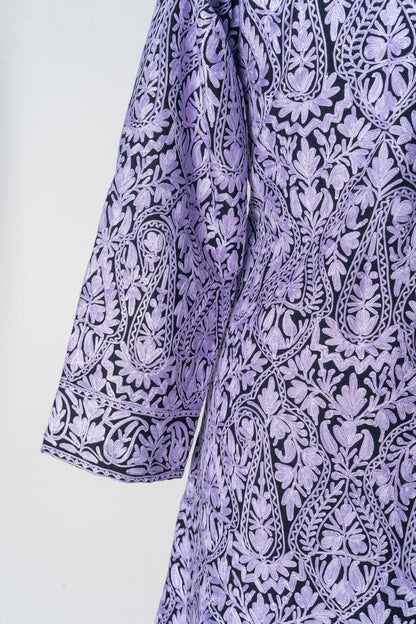 Kashmiri Jacket with All over Aari Embroidery