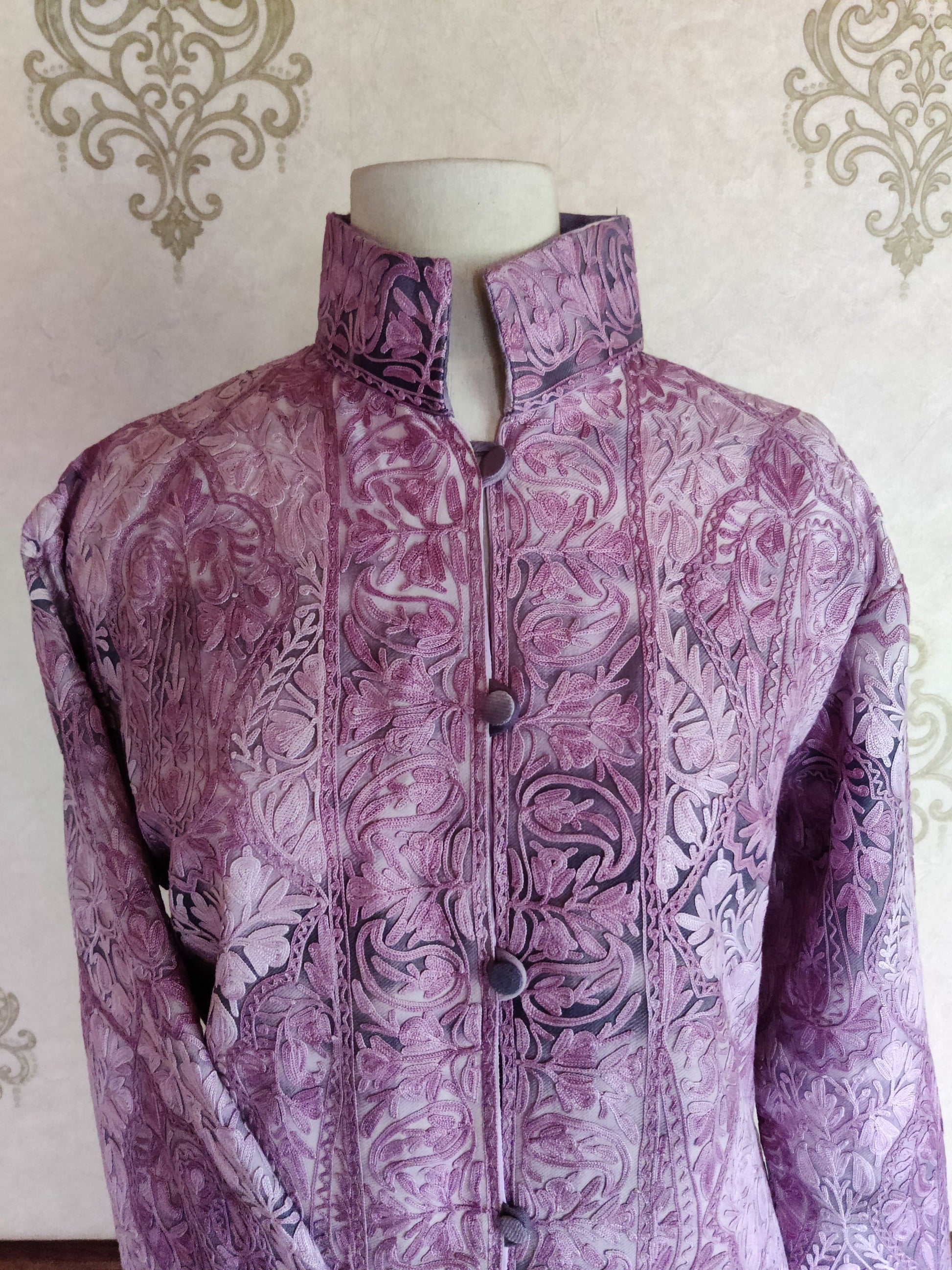 Kashmiri Tye-Dye Aari Jacket - KashmKari