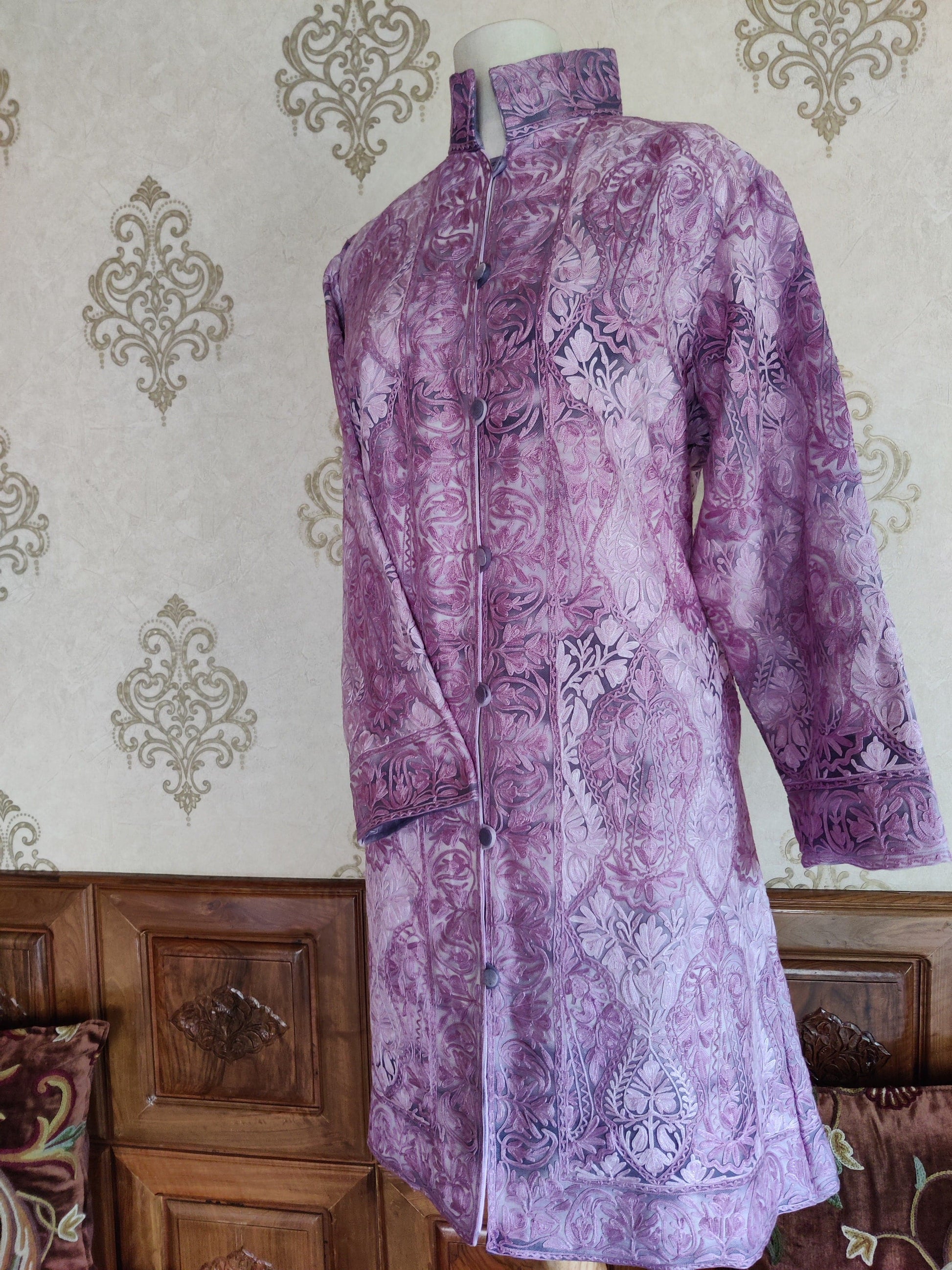 Kashmiri Tye-Dye Aari Jacket - KashmKari