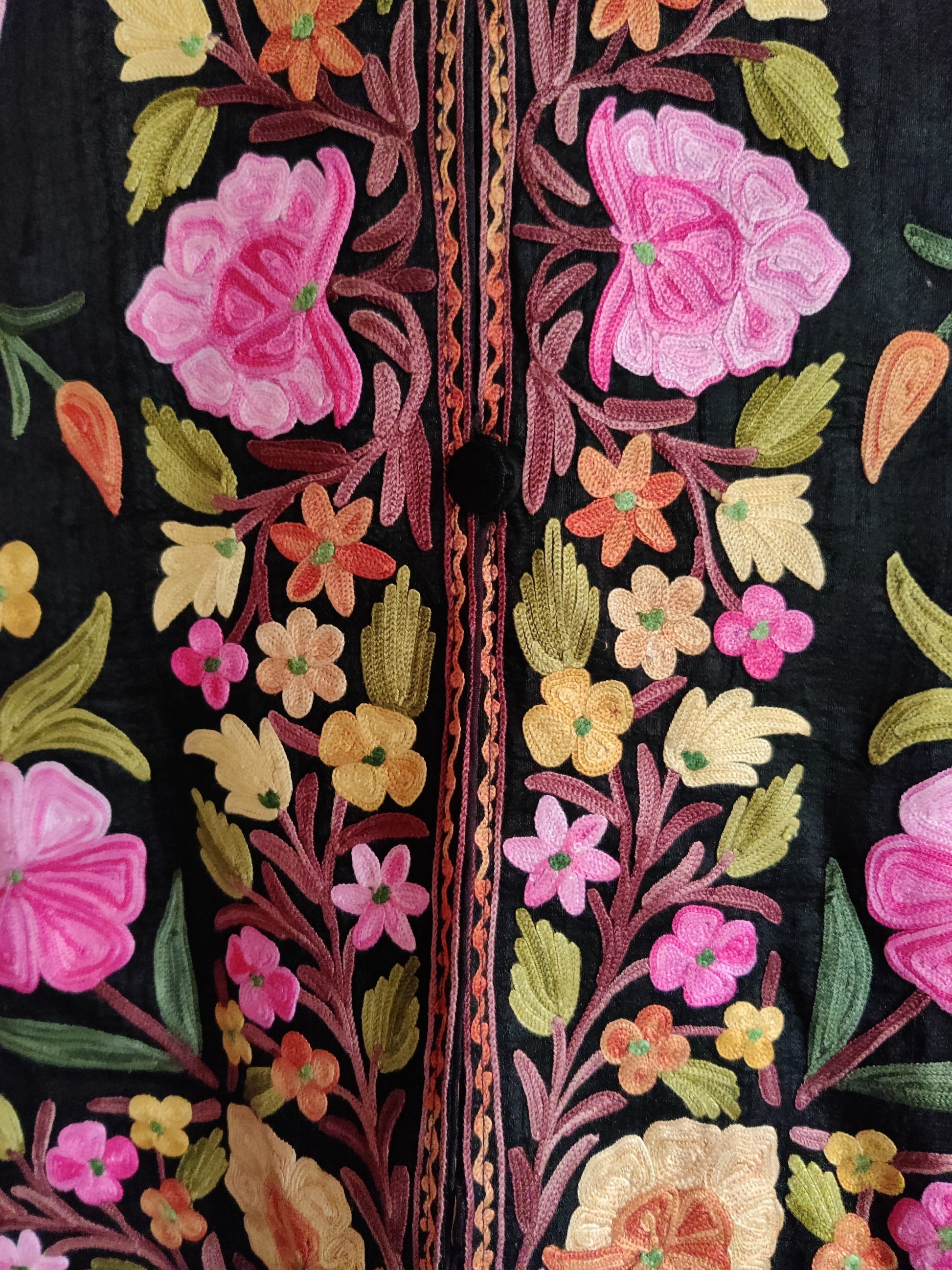 Vibrant Kashmiri Embroidered Jacket - KashmKari
