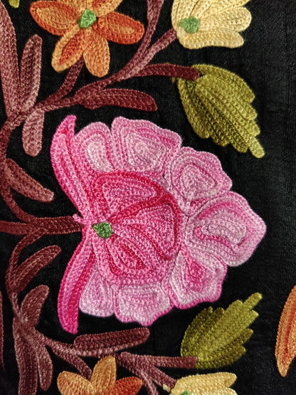 Vibrant Kashmiri Embroidered Jacket - KashmKari