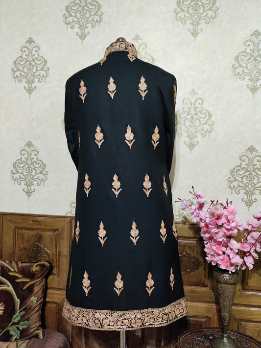 Floral Embroidered Coat