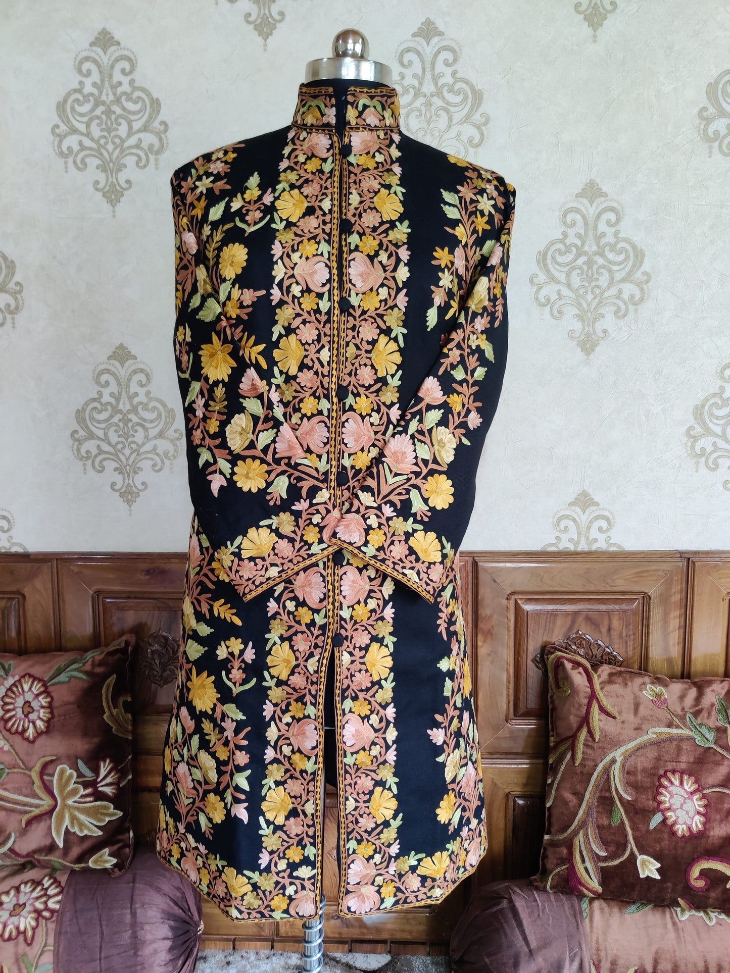 Boho Jacket Multicolor Floral Embroidery