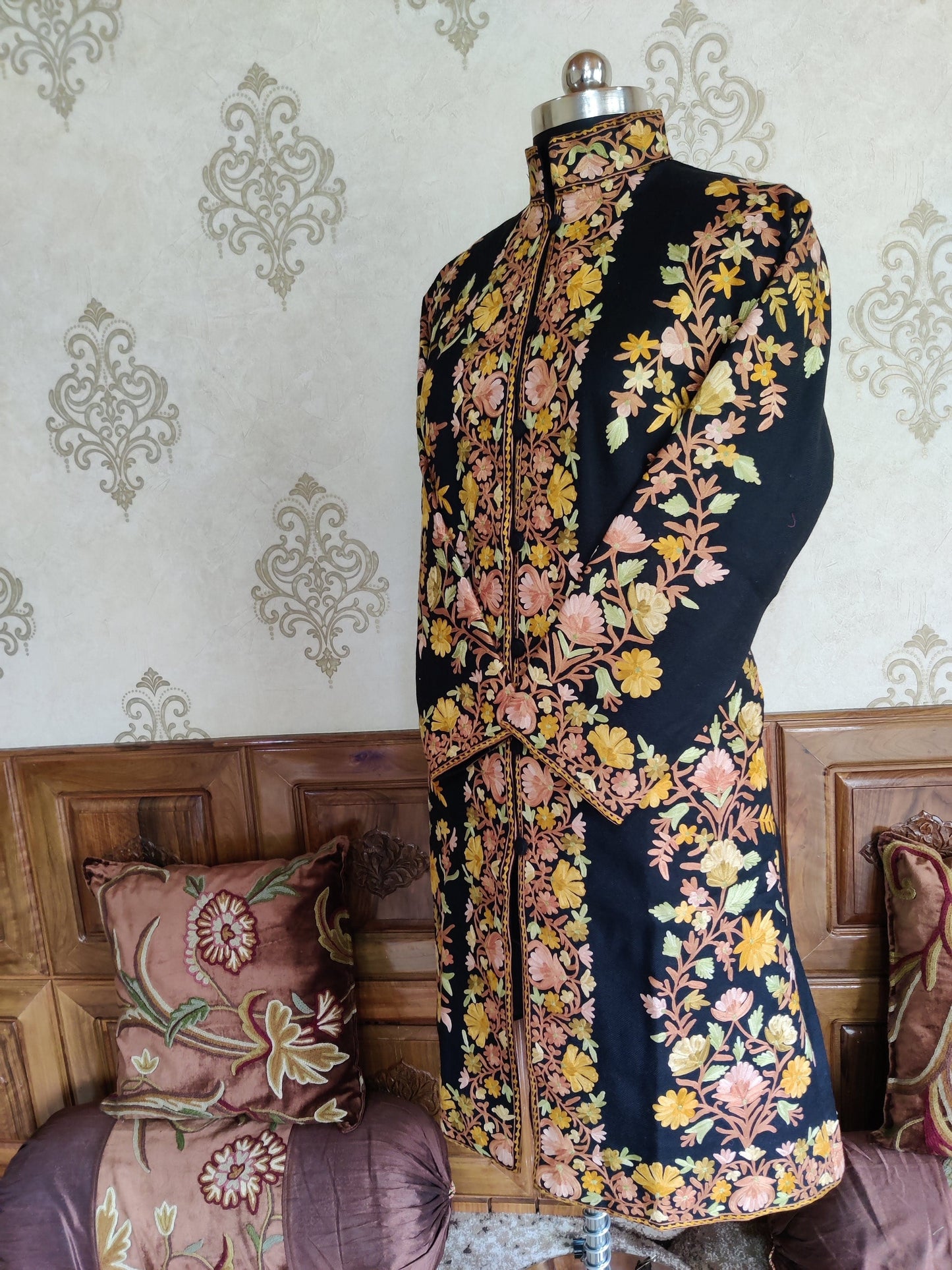 Boho Jacket Multicolor Floral Embroidery