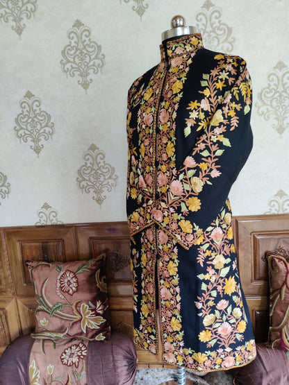 Boho Jacket Multicolor Floral Embroidery