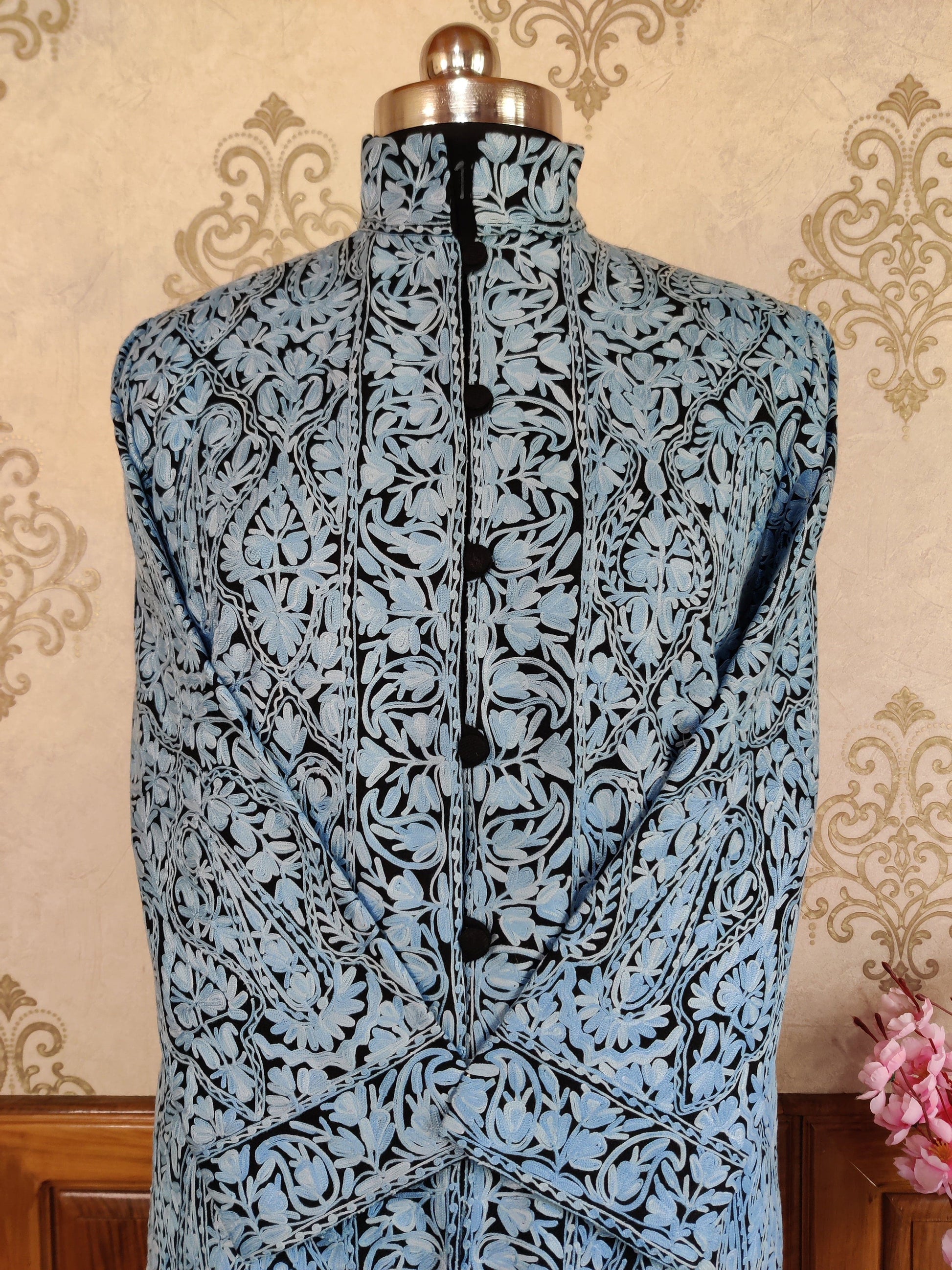 Long Kashmiri Jamawar Jacket