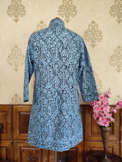Long Kashmiri Jamawar Jacket