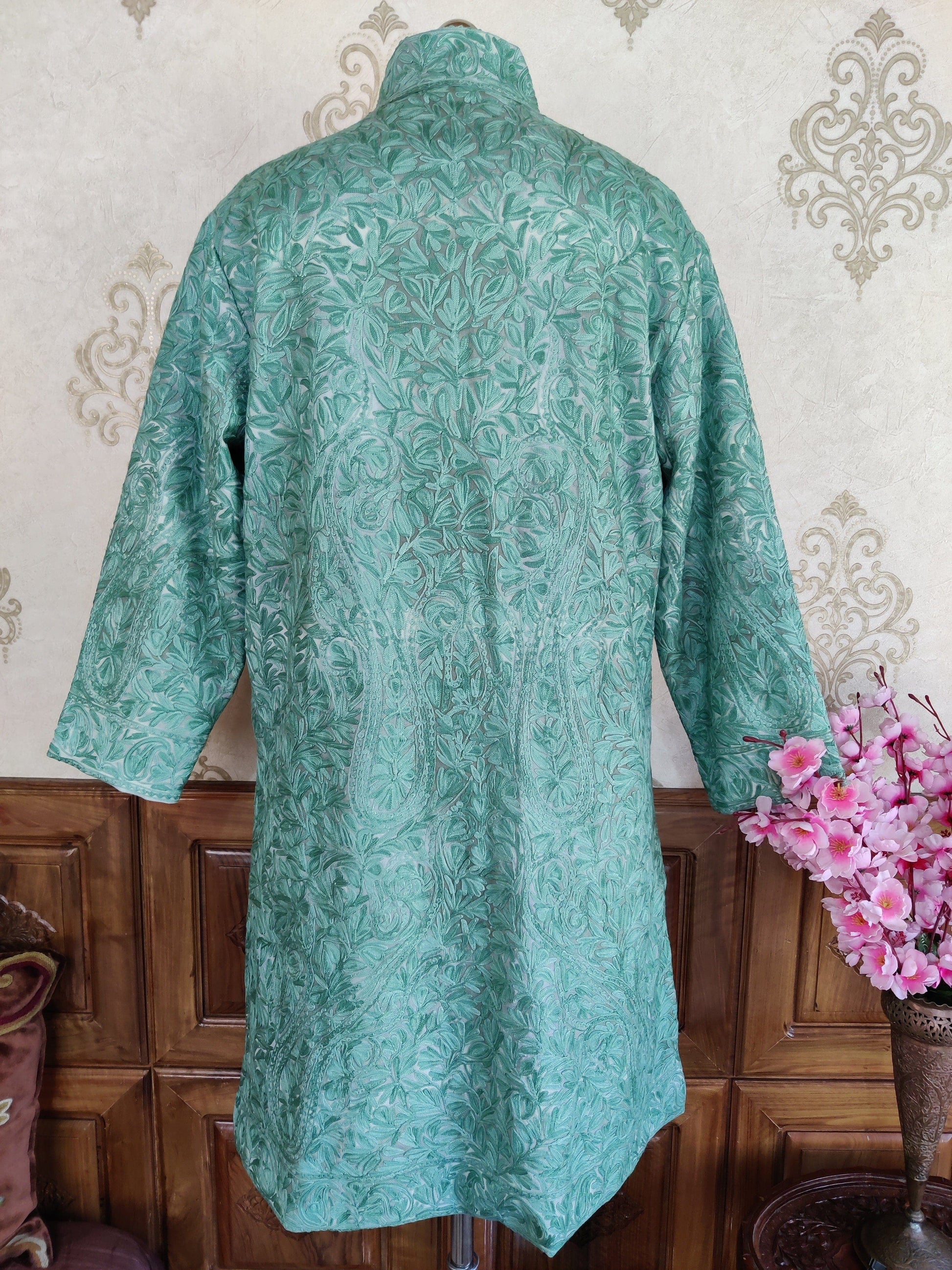 Heavy Paisley-Floral Embroidery