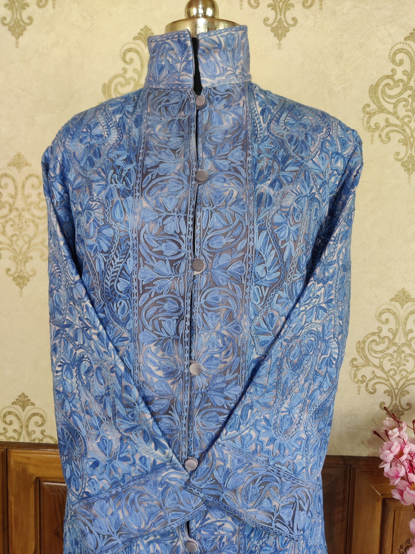 Heavy Paisley-Floral Embroidery